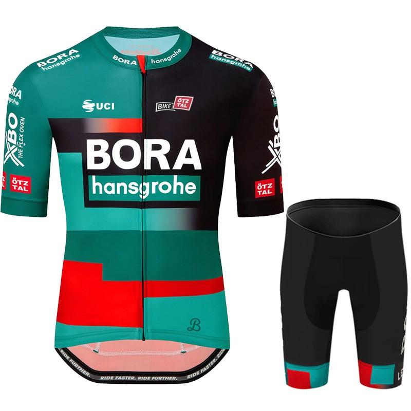 Mens Cycling Jersey Set Short Sleeve Breathable Quick Dry Mountain Bike Apparel