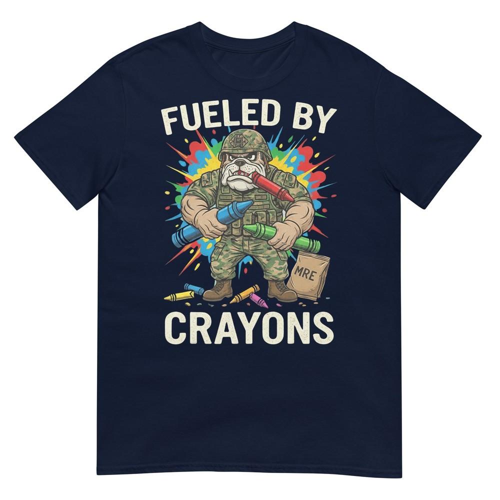 Military Corps Bulldog Crayon Eater Soldier Veterans Day Tshirt S