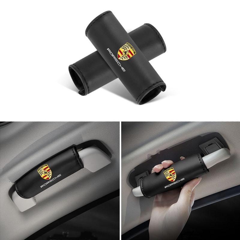 Car Interior Handle Protection Cover Roof Pull Gloves For Porsche 911 718 Taycan Panamera Cayenne Macan Boxster Cayman Pajun 918