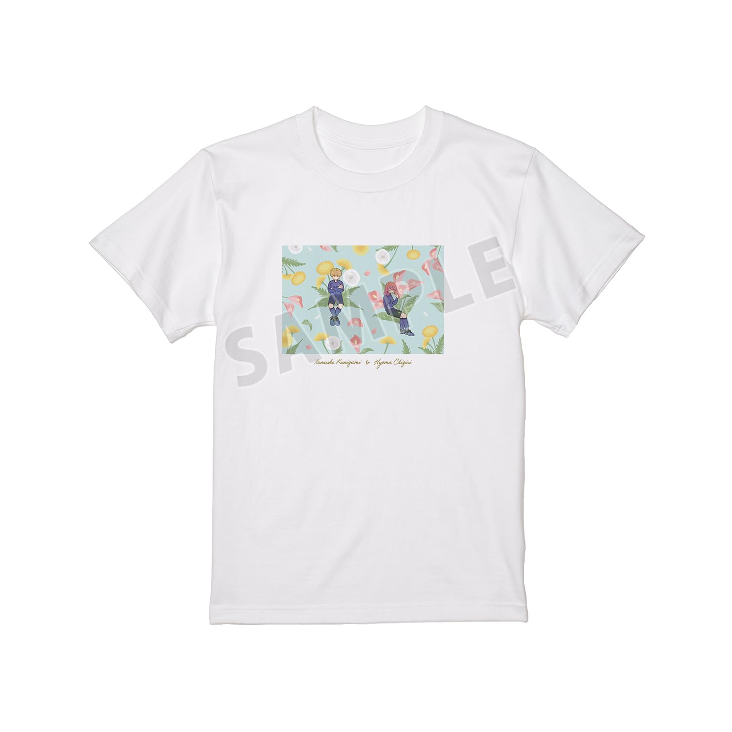 

TV anime Blue Lock Kunigami Rensuke & Chigiri Hyoma Botania T-shirt Men s S size