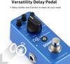 Donner Echo Square Delay Guitar Pedal with 7 Preserves Original Tone Modes,