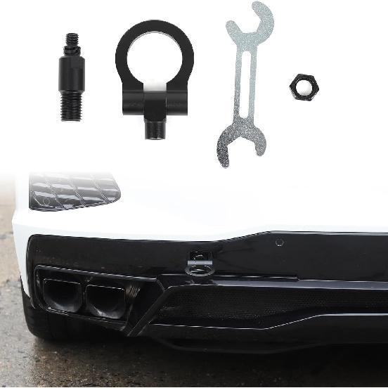 Daeiclru Rear Tow Towing Hook Compatible with Chevrolet Corvette C8 2020-2025, Rear Bumper Trailer Ring Tail Towing Tow Hook Trailer Hitch