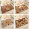 Non-slip Floor Mat Capybara Carpets Kawaii Blanket Living Room Decor