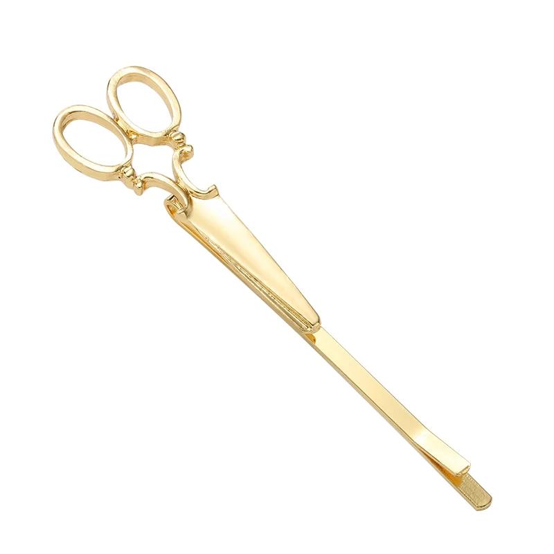

Hot New 1pcs Creative Scissors Shape Women Lady Girls Hair Clip Delicate Pin Hair Barrette Hair Accessories Decorations золотой