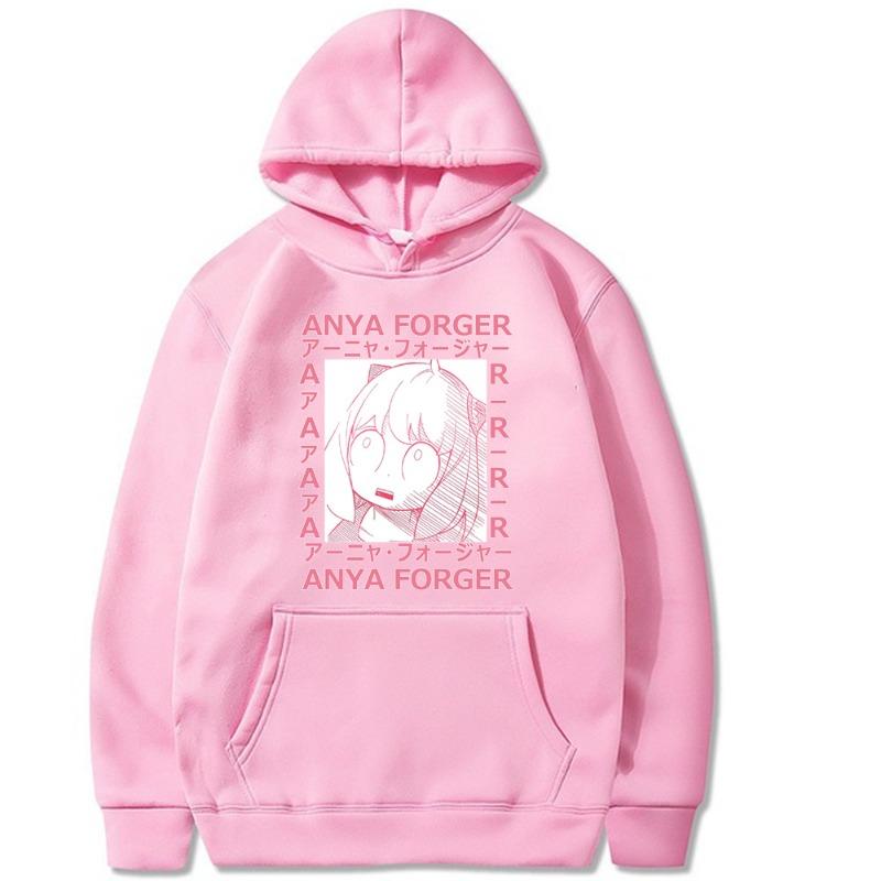 Anya Forger Japanese Animation Printed Men's Hoodie Hoody Y2K Clothes Vintage Fashion Casual Unisex Long Sleeve
