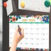 Magnetic Calendar for Fridge - Magnetic Calendar 2026, Jan.2026 - Dec.2026, 8" × 10", 2026 Calendar, Tear-off Pad, Blocks with Julian Dates - Floral