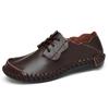 Scarpe da Uomo Taglie Forti Primavera e Autunno in Pelle Integrale Casual Trendy Britanniche da Lavoro Basse Scarpe Trendy