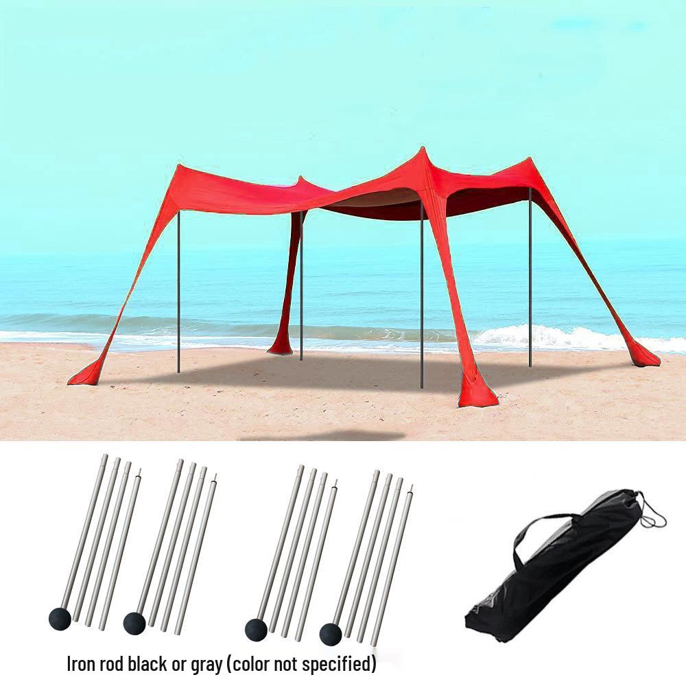 Portable Outdoor Sunshade Canopy: Beach Tent & Cooling Shelter for Camping & Fishing