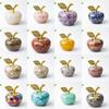 Resin Crystal Apple Figurine For Home Office Decor Gift For Teens Collectors