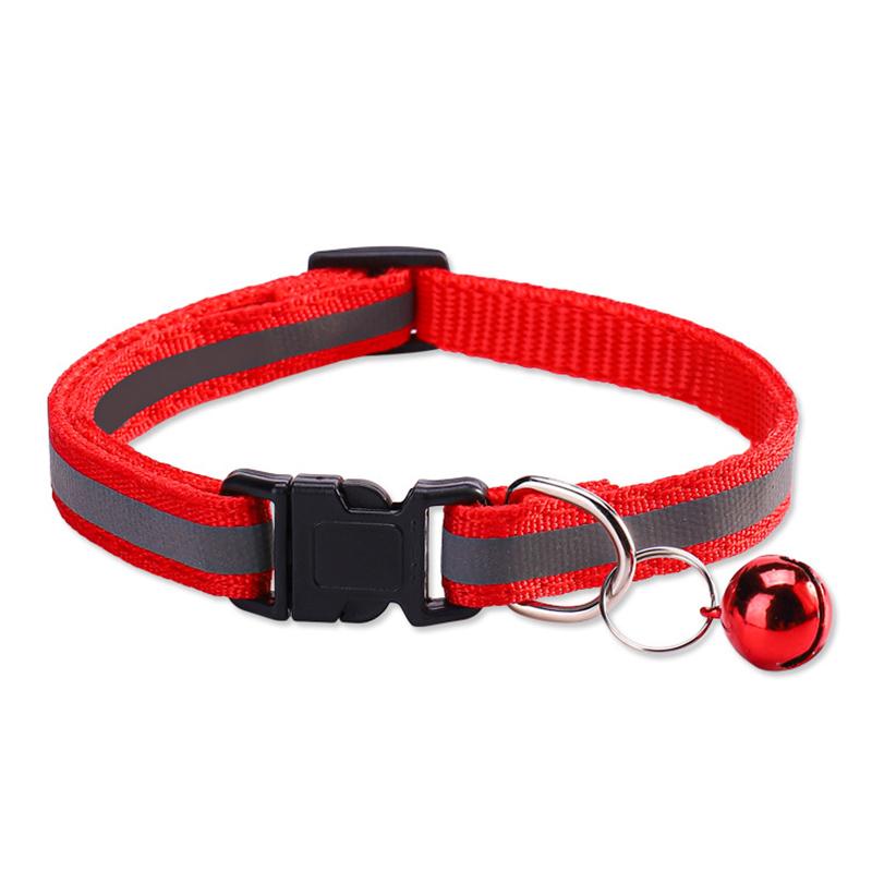 Cat Collar Kitten Reflective Collar Bell Dog Kitten Chihuahua Adjustable Small Dog Collar Pet Product