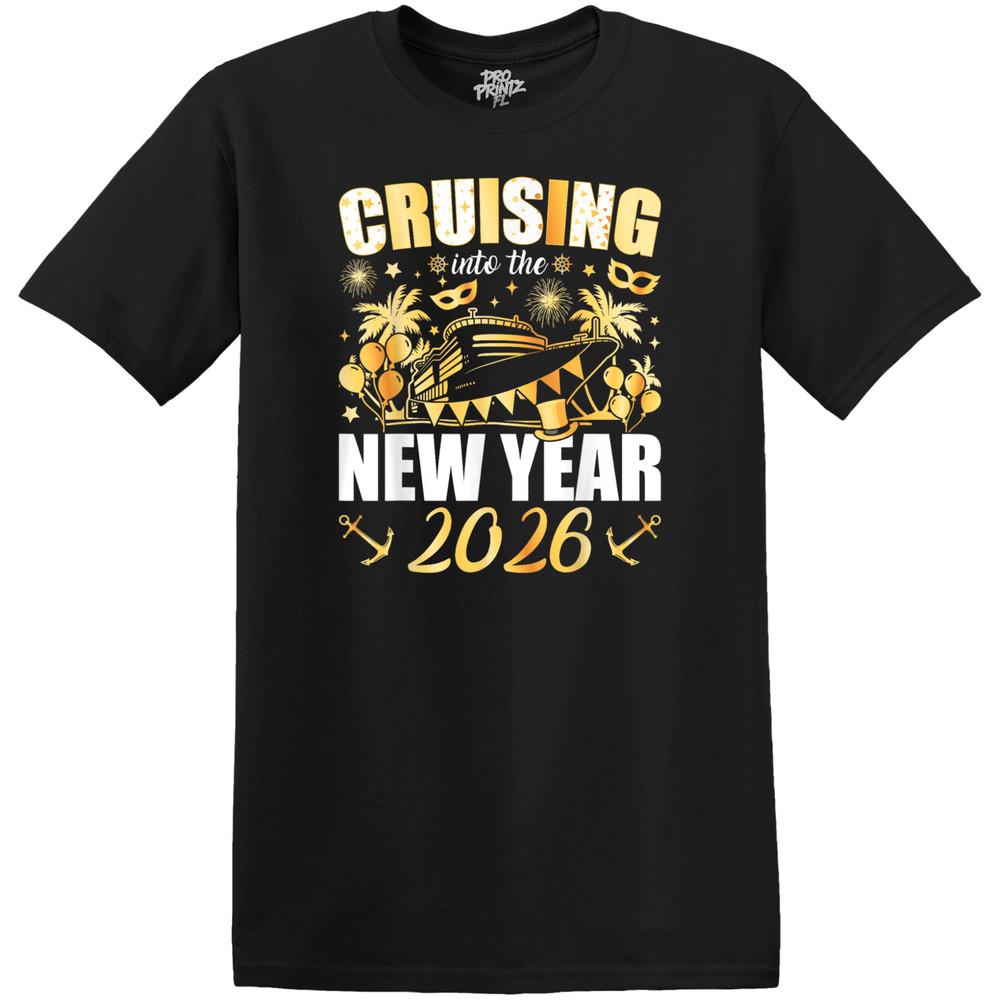 New Year T-Shirt Cruising Into The New Year 2026 3XL