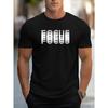 [Camiseta Trendy FOCUS] Camiseta Trendy Branca Masculina MBDMBD - Gola Redonda, Manga Curta, Top Casual de Verão, Lavável à Máquina