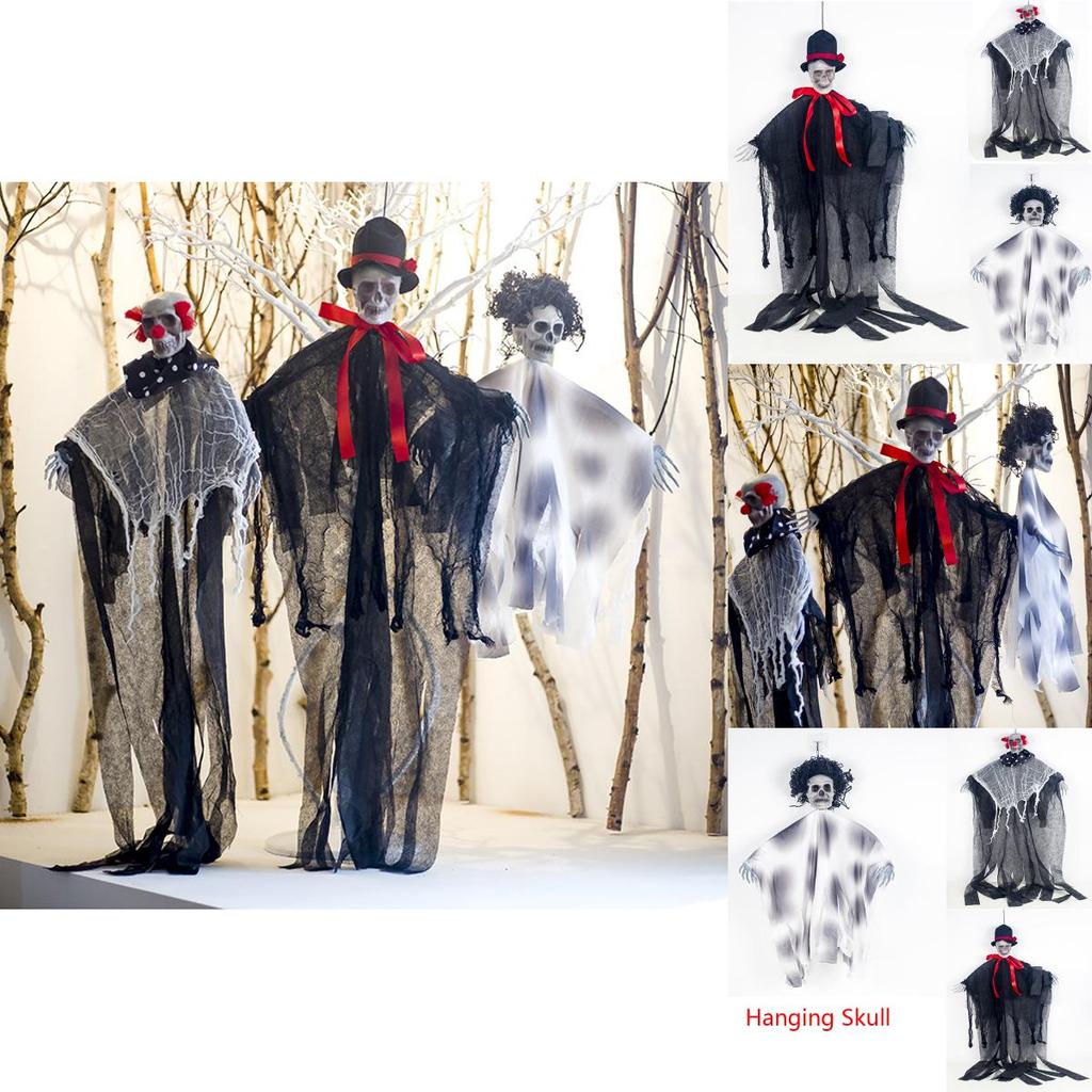 Scary Skull Ghost Hanging Decor Perfect For Creating A Terrifying Atmosphere At Halloween Parties