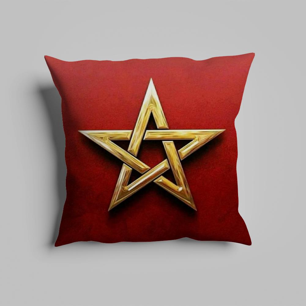 Pillow Case luxurious home office, sofa decorative Multi sized car seat cushions, pillowcases Morocco flag map logo