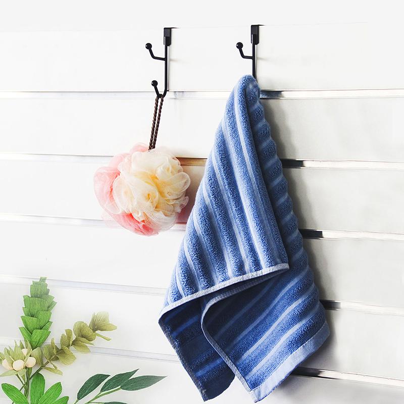 

2Pcs Door Back Hooks Double Heavy Duty Hanger Hooks Bathroom Organizer Rack Clothes Hat Towel Hanger Bathroom Accessories