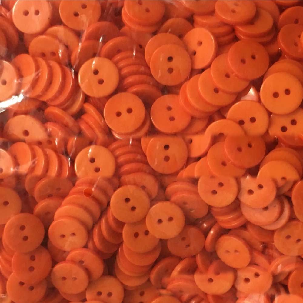 Kids Sewing Buttons Plastic Clothes Button 6/9/11/12Mm 2 Holes Round Shape Garment Accessories For Dolls Scrapbooking