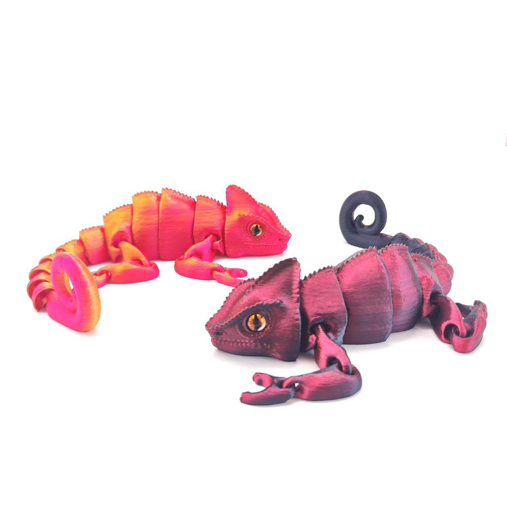 Color-Changing 3D Printed Jointed Dragon Toy Handicraft