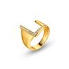 26 English Alphabet Adjustable Women's Fashion Rings