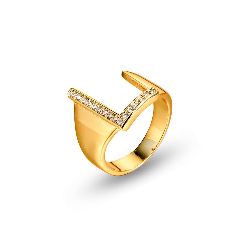 26 English Alphabet Adjustable Women's Fashion Rings