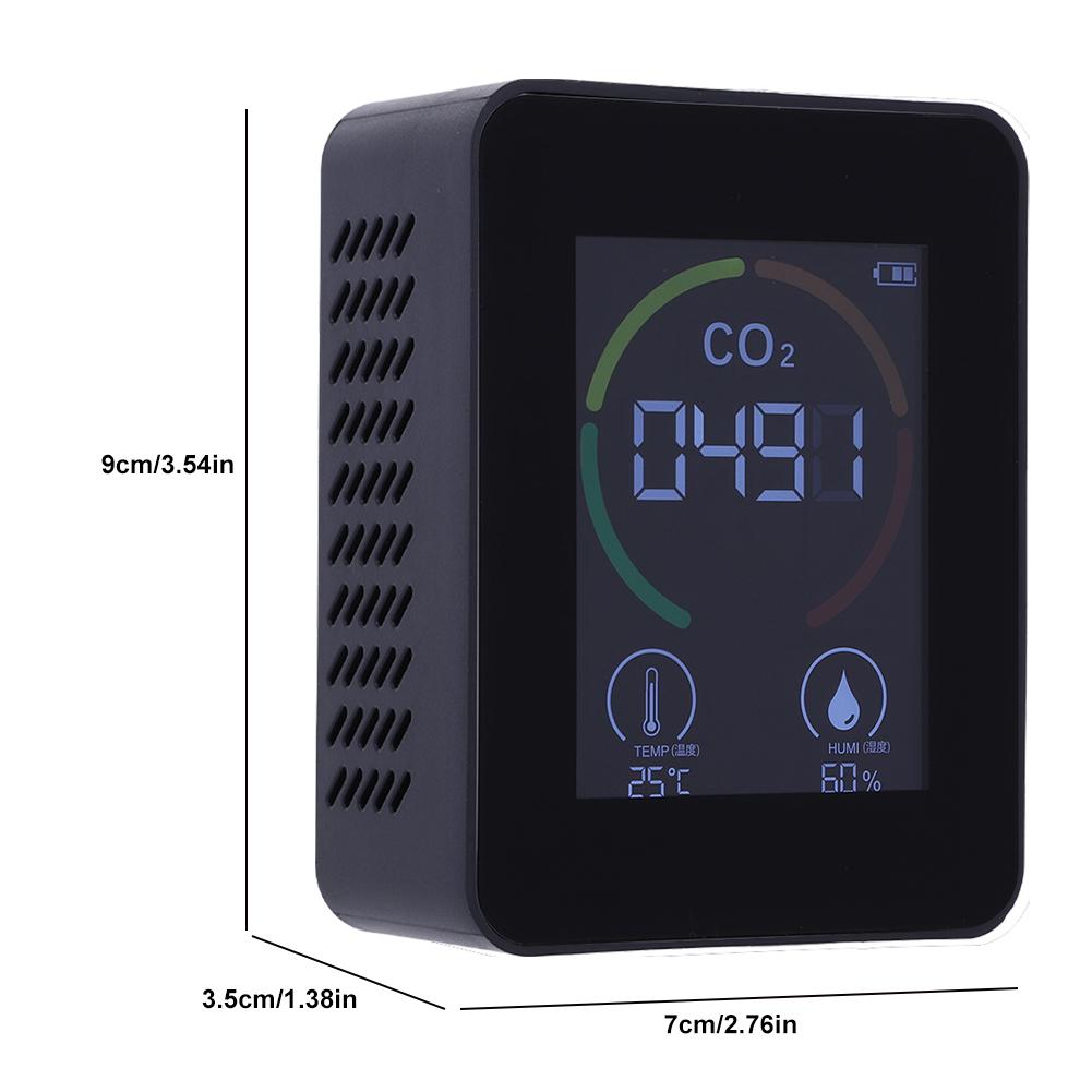 3/5/6/10 in 1 Digital Portable CO2 Meter LCD Display Temperature Humidity Tester Carbon Dioxide Detector Air Quality Monitor