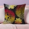 England Style Abstract Vintage Pillow Case Anti-dustmite Pillowcase Invisible zipper silky short plush Sofa cushion cover