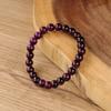 Festive Gifts Purple Garnet Beaded Bracelet Elegant Fashion Jewelry For Women Daily Wear Gift