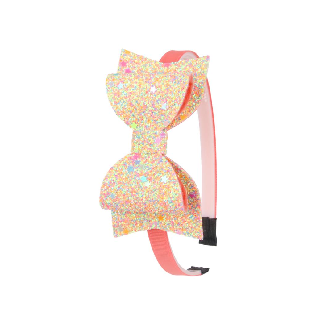 Girls Glitter Hair Bows Headbands for Girls 3.5inch Sequin Bows Hairbands Kids Hairhoops Children Hair Accessories