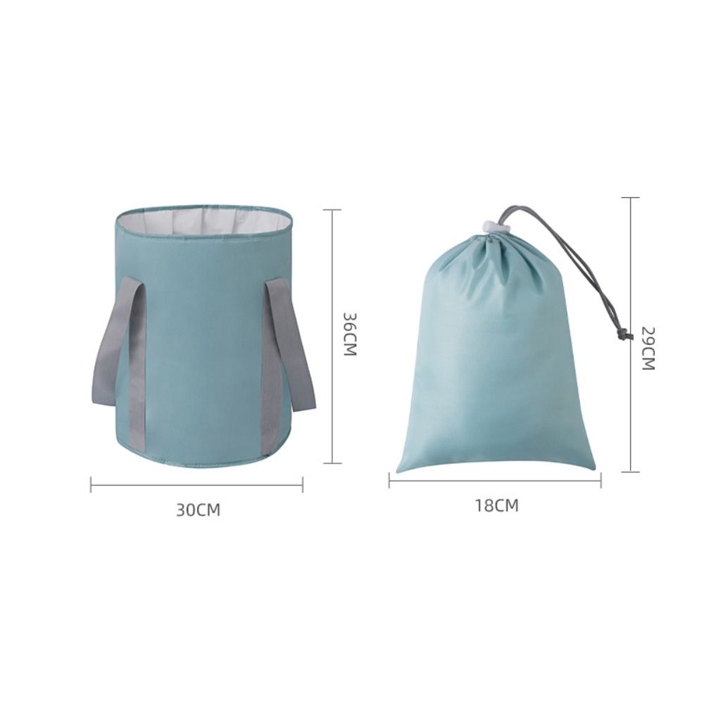 Baie de picioare portabilă albastră, bazin mare impermeabil pentru înmuierea picioarelor, găleată cu mânere, pliabilă, geantă pentru cadă de picioare, dormitor