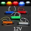 1pcs 12v Sidemarker Light Clear Truck Trailer LED Lâmpada traseira Lanterna traseira 6leds