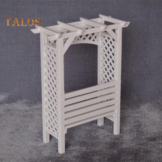 

TALOS 1/12 Масштаб Виноградная шпалера Vine Shelf Модель Кукольный домик Миниатюрные аксессуары для дома белый