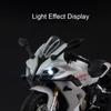 Scale 1:12 QJMOTOR 600RS Spring Breeze 250SR Toy Motorcycle Model Sound Light Supportable Tripod Models Toys Presents for Boys