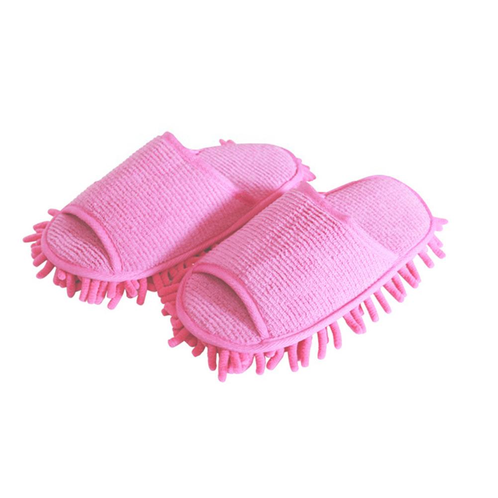 

Lazy Cleaning Slipper Mop Strong Water Absorption Shoes Mop for Home Kitchen Bedroom Office розовый