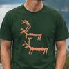 Alta Petroglyph Deer Shirt, Scandinavian Rock Art Tee, Nordic Cave Art Tshirt, Ancient Reindeer Graphic Tee, Viking Nordic Shirt