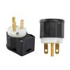 NEMA 6-15 Right Angle 90° Cabinet Power Plug, 15A 250V