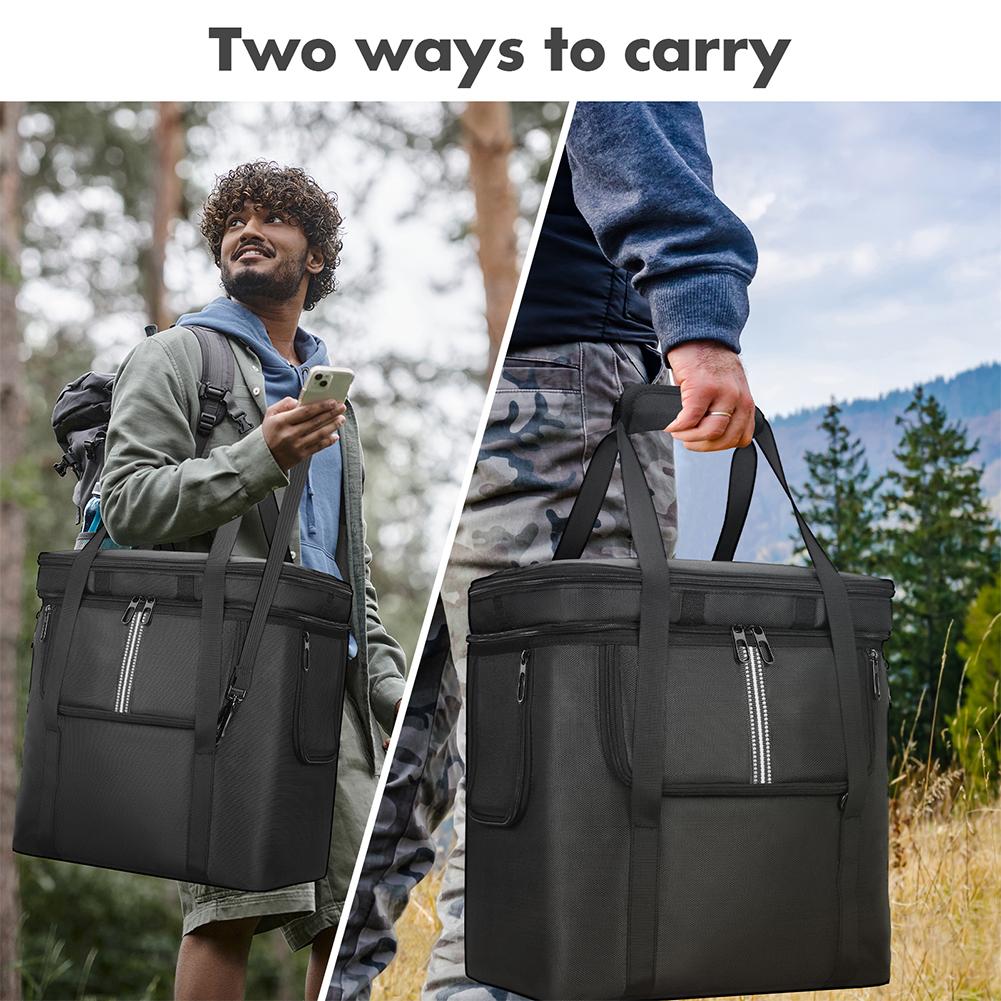 Portable Power Station Bag Waterproof Carrying Case Travel Storage Bag Multiple Pockets for BLUETTI Portable Power Station AC180