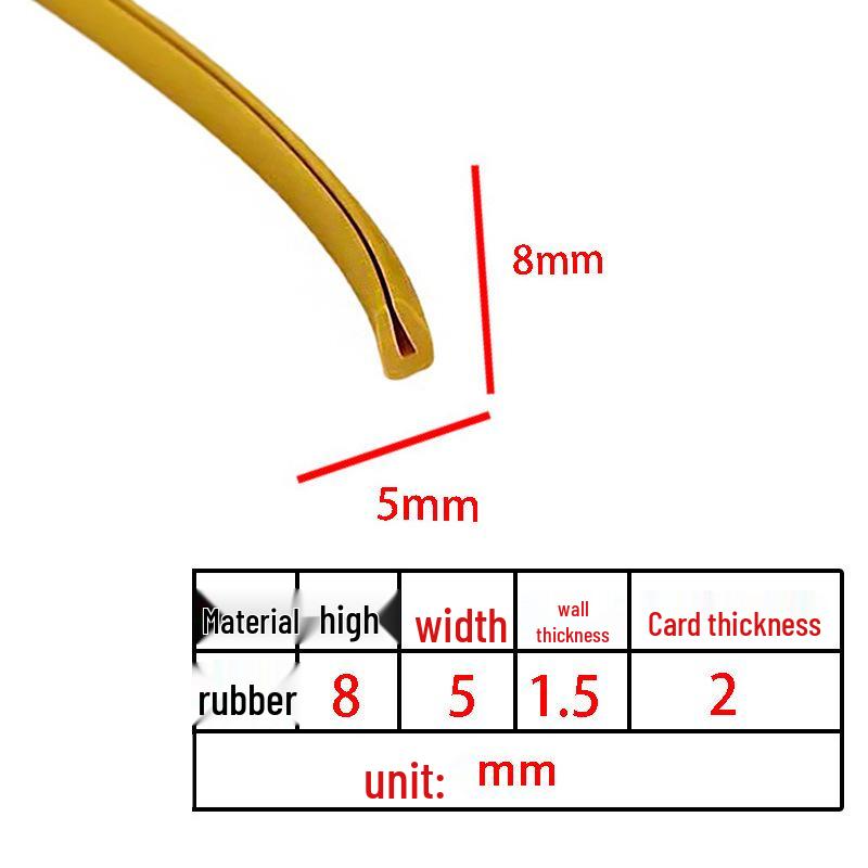 U-Shaped Rubber Anti-Collision & Edge Sealing Strip