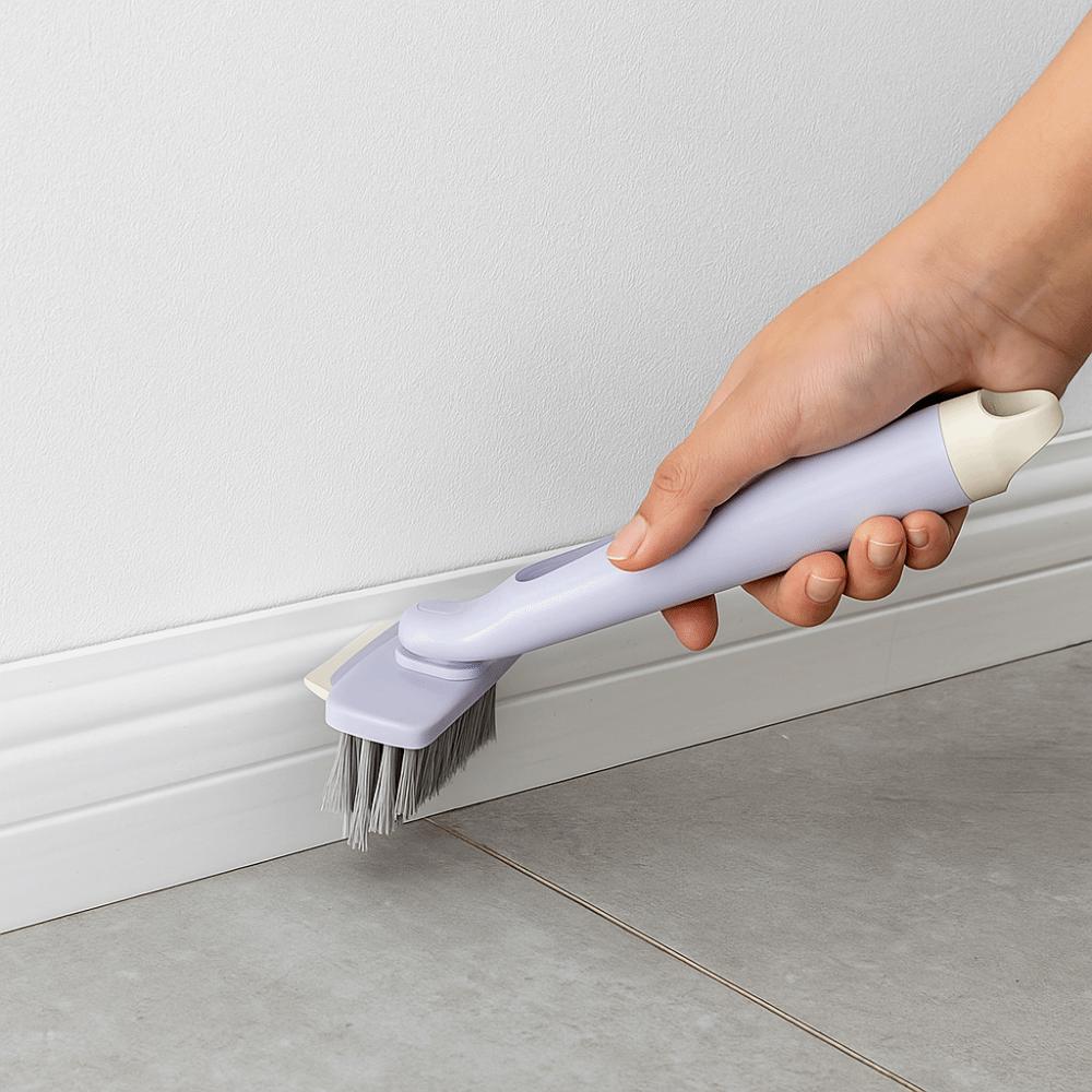 Fleckenentfernungsbürste 3 in 1 Rotierende Reinigungsbürste Kunststoff 360° Reinigung Spaltbürste mit Düse mit Clip Badezimmerbürste Spüle