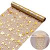 Gold Star Designs 5M Table Cover Polyester Fabric for Wedding Birthday Party and Holiday Table Setting Decoration