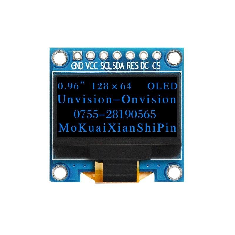 0.96 Inch OLED Display Module, 12864 Monochrome Screen SSD1315, 4Pin IIC 7Pin SPI Interface