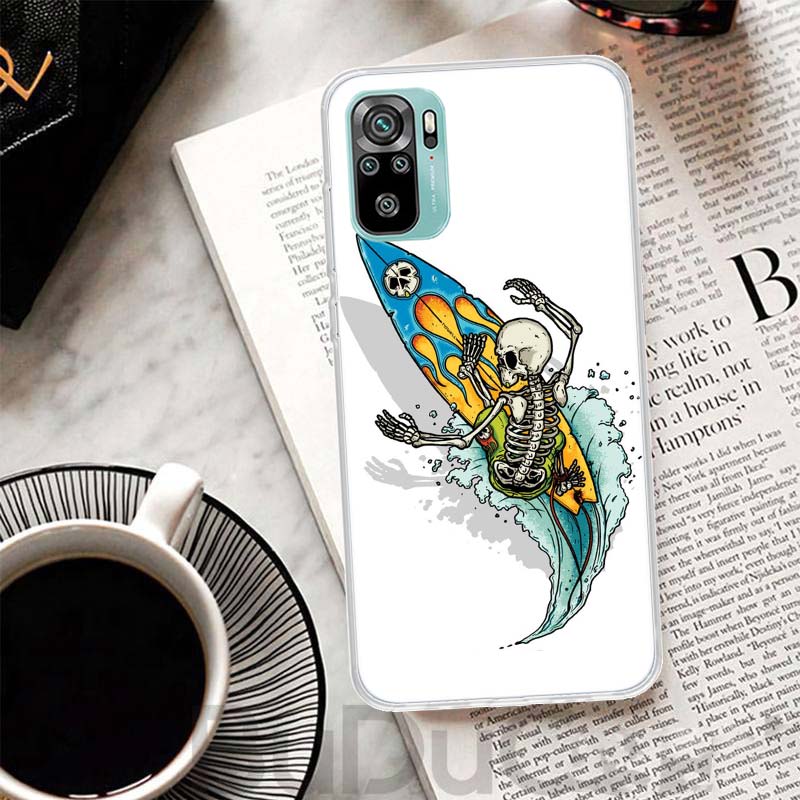 Surf Board Aesthetic Cover For Xiaomi Redmi Note 10 9S 9 8T 8 Pro 7 5 Mi 9T 10T 11T 12T 11 12 Lite 12X A3 A2 A1 Print Coque