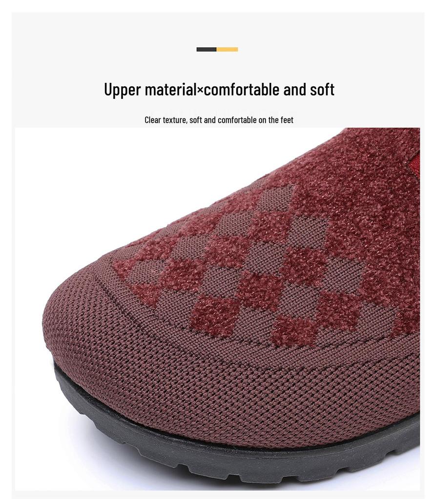 Women's Fashion Snow Boots, Warm Ankle Boots with Soft Soles, Velvet-Lined, Cold-Proof, Thick Cotton, Comfortable Footwear.