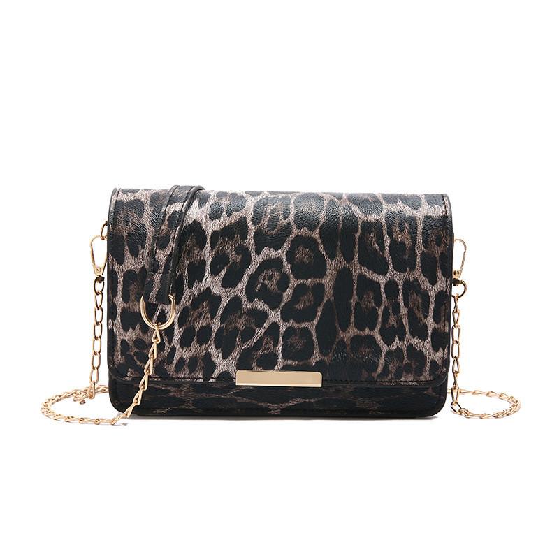 Fashionable Pu Small Square Bag With Unique Leopard Print For Everyday Use