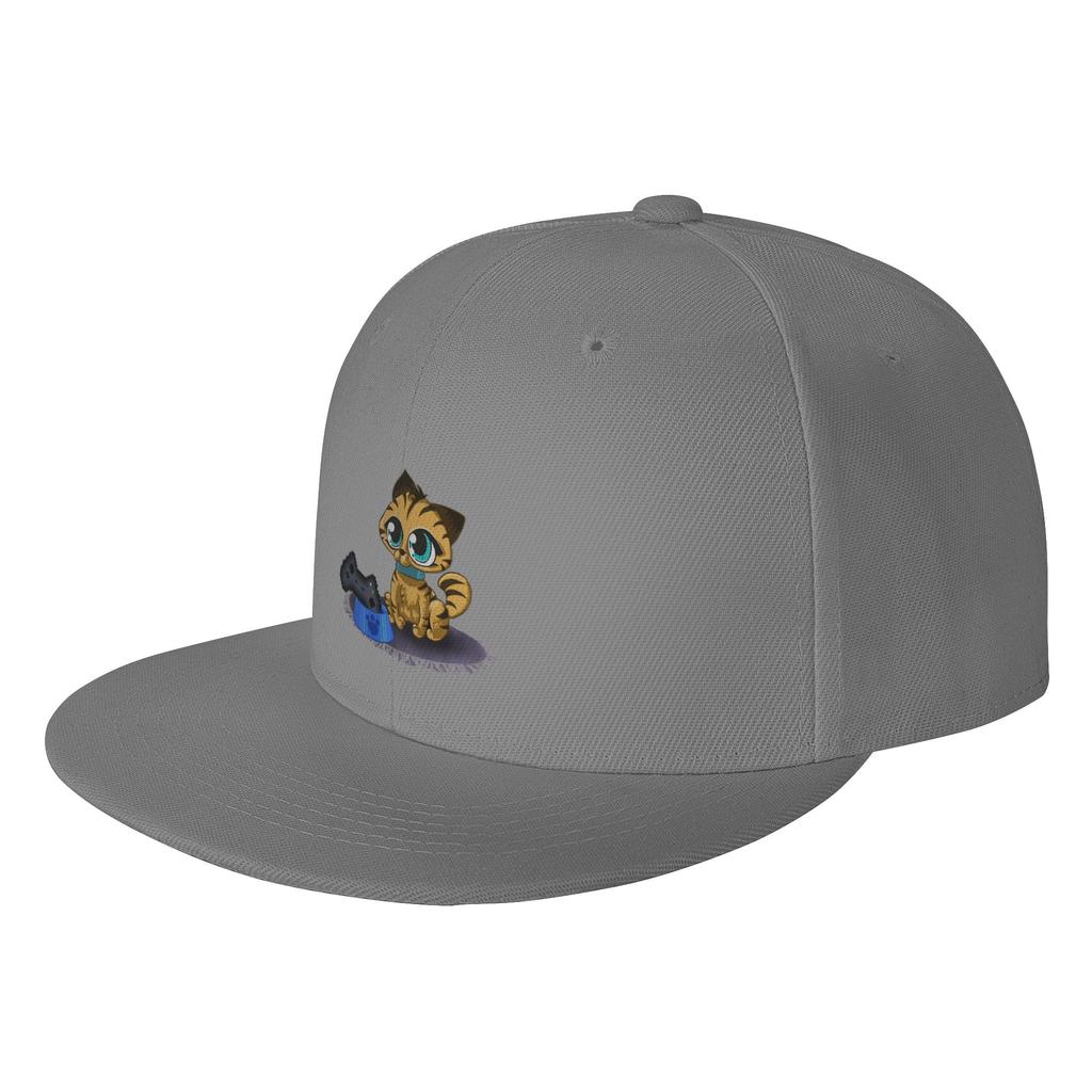 Fashion Cat Controller Flat Brim Sun Hat Suitable For Oval Faces Caps For Women