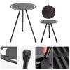 Outdoor Aluminum Alloy Table Folding Round Table Adjustable Height Small Folding Camping Table for Picnic Camp Travel