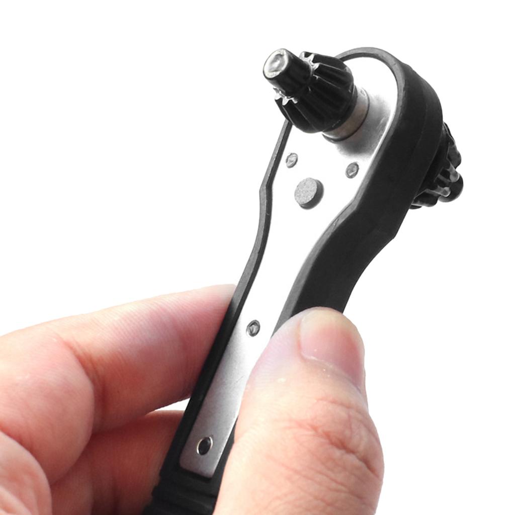 2 in 1 Drill Chuck Key Wrench Multi-function Hand Drill Key Chuck Drill Ratchet Spanner Wrench Tool Accessories