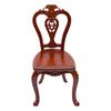 Miniature Dining Chair Model Figurine 1/12 Scale Vintage Styles Dollhouse Furniture for Realistic Scene Decoration