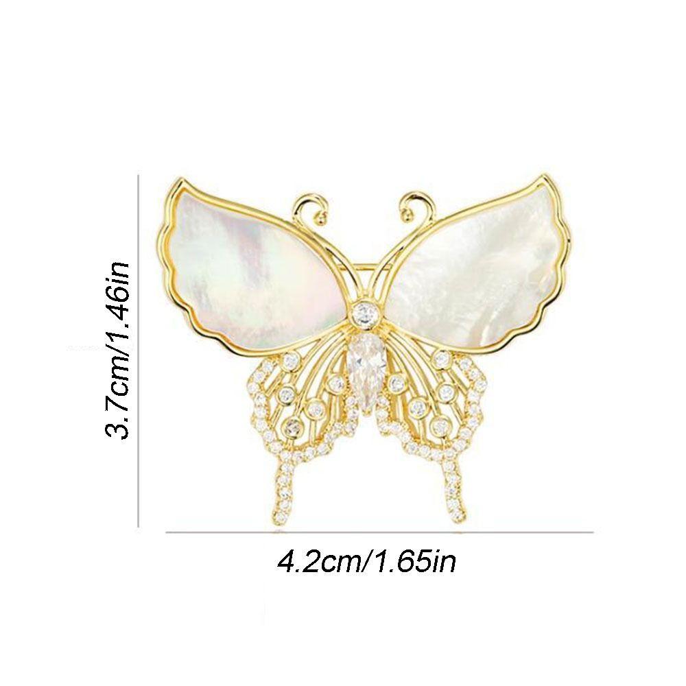 Elegant Women Lapel Pins Exquisite Safety Pins French Butterfly Brooches Small Gifts