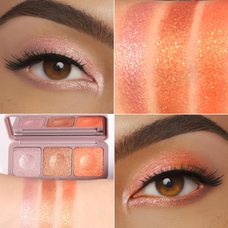 Keyboard Fingertips Three Color Mashed Potato Eyeshadow Fairy Palette Earth Moonlight Mochi Eyeshadow Palette