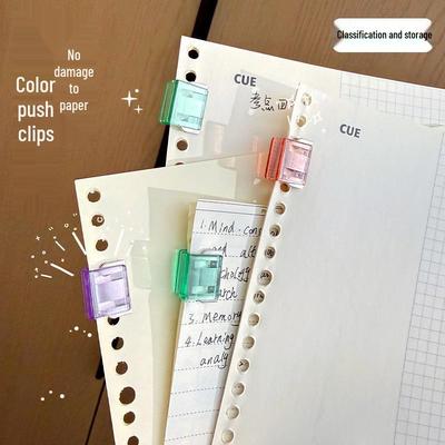 Transparent Multifunctional Student Clips for Binding and Storage