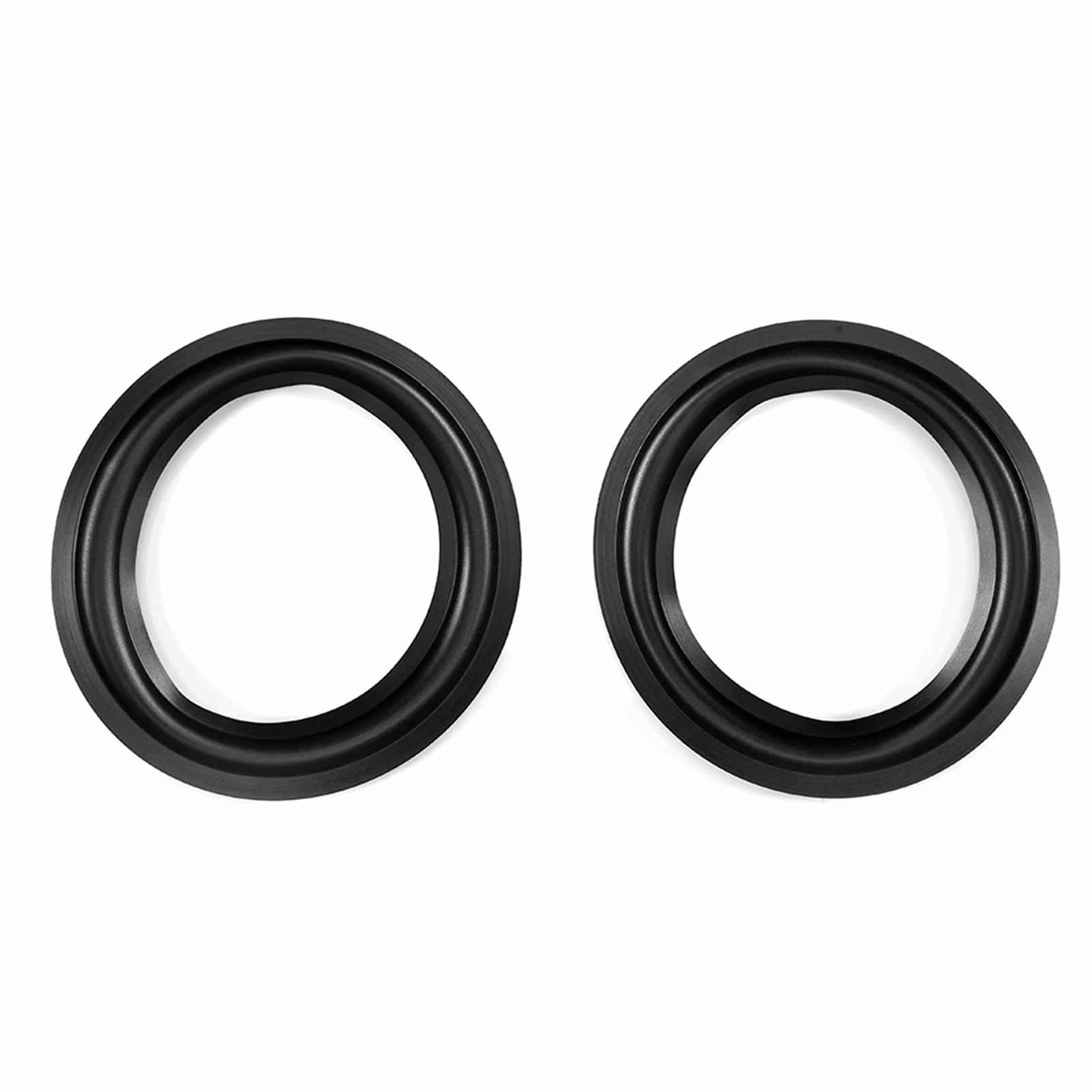 

4pcs 6in Rubber Speaker Edge Wearproof Perforated Subwoofer Foam Surround Rings for Speaker Repair DIY